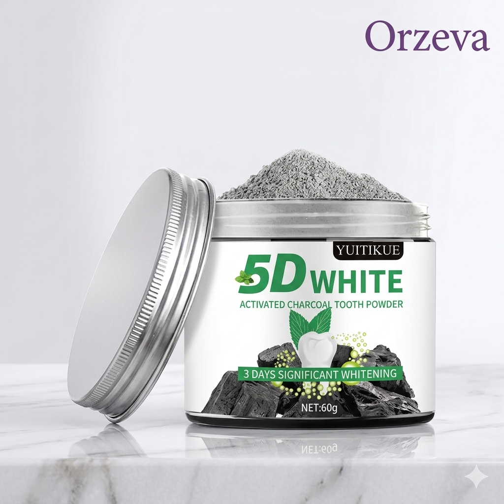 Activated Charcoal Teeth Whitening Powder Natural Deep Clean Coffee Stain Remover