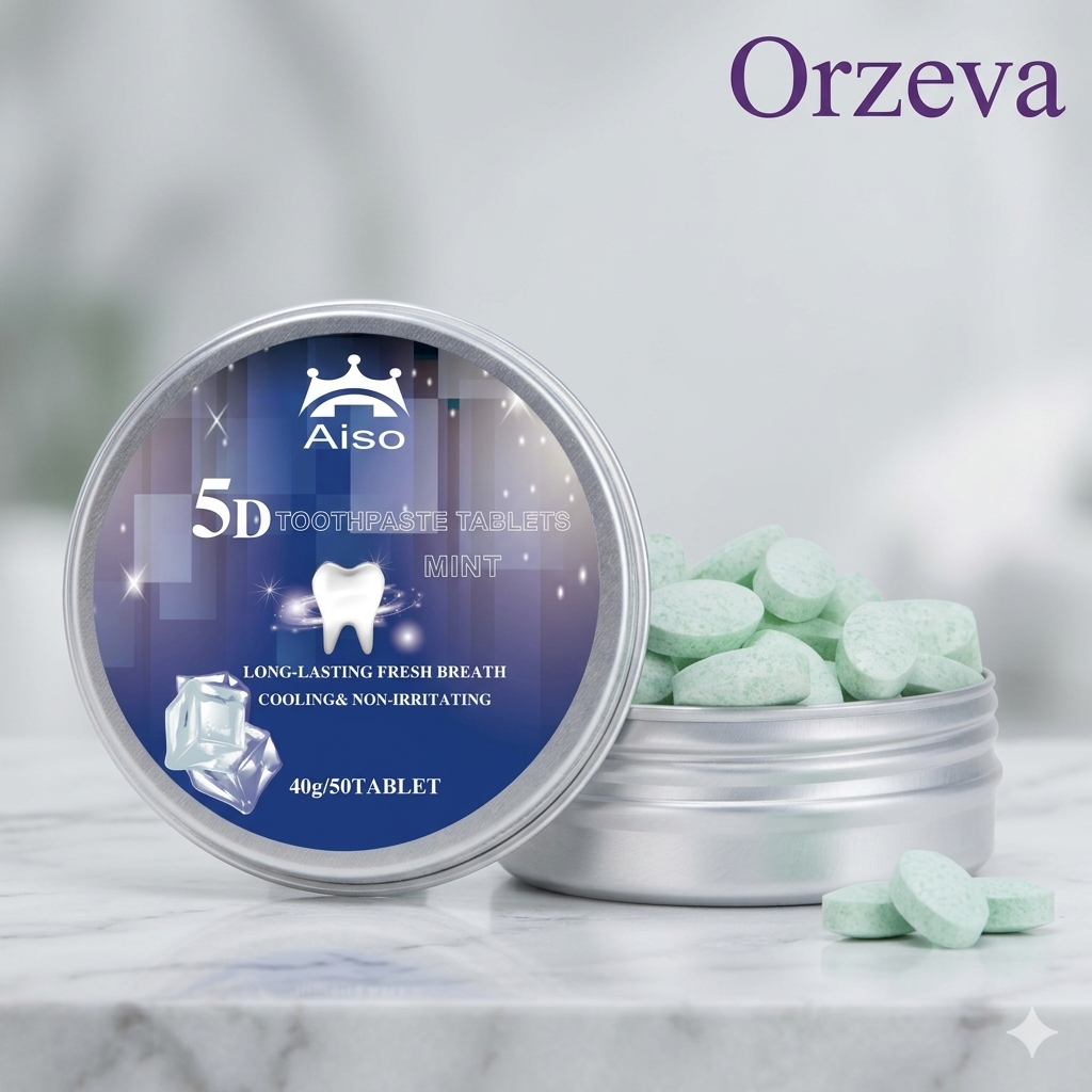 Hydroxyapatite Toothpaste Tablets Natural Fluoride Free Whitening Travel Friendly