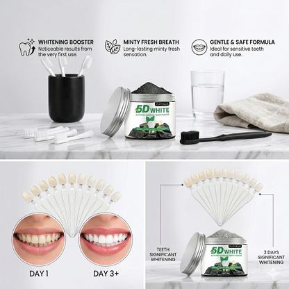 Activated Charcoal Teeth Whitening Powder Natural Deep Clean Coffee Stain Remover