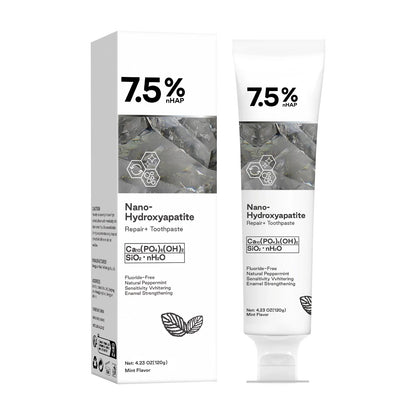 Hydroxyapatite Toothpaste Natural Fluoride Free Remineralizing Whitening Toothpaste