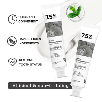 Hydroxyapatite Toothpaste Natural Fluoride Free Remineralizing Whitening Toothpaste
