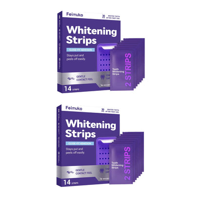 Natural Purple Teeth Whitening Strips Sensitive Teeth No Sensitivity PAP Formula